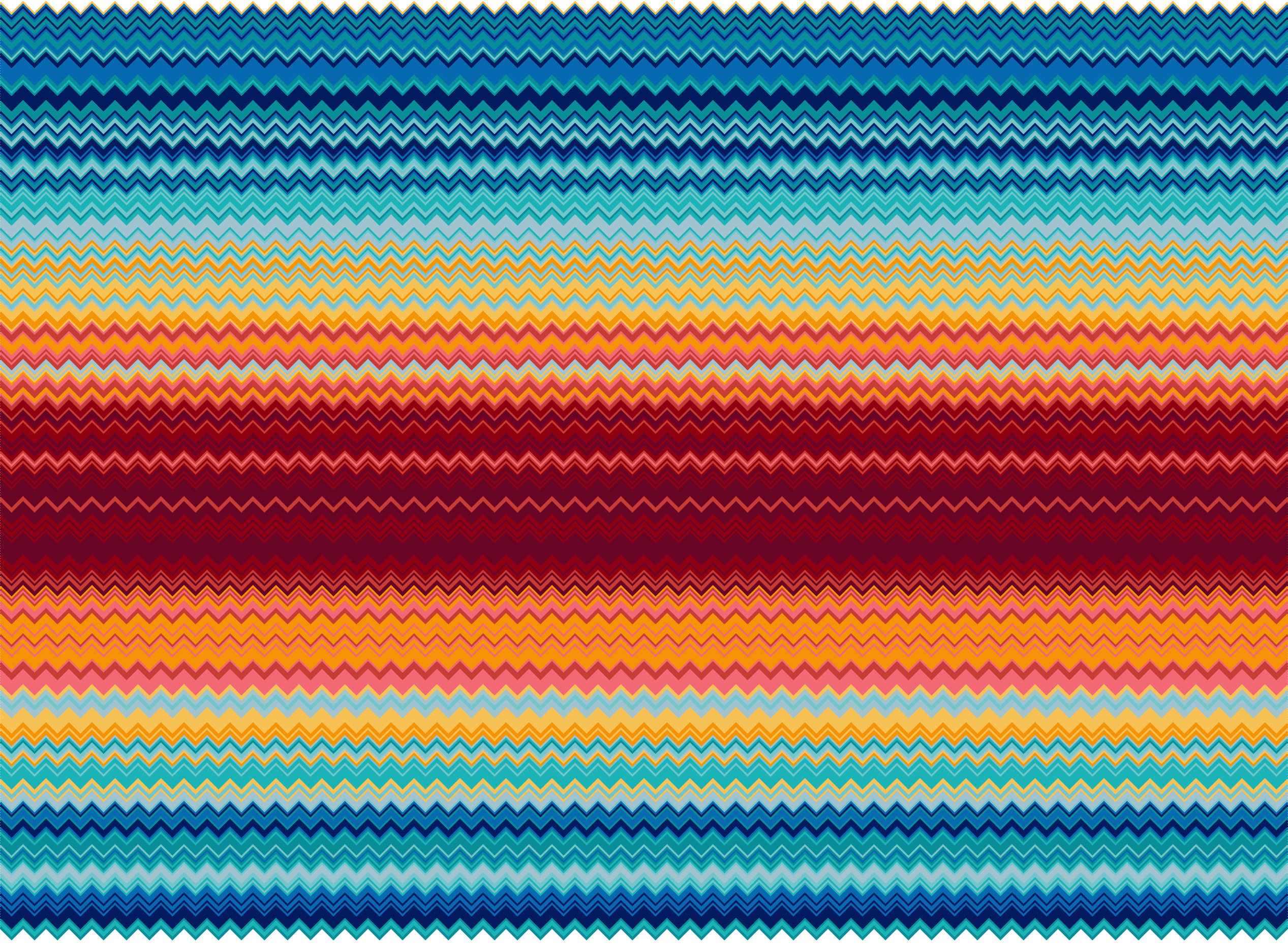 Chevron Temperature Blanket