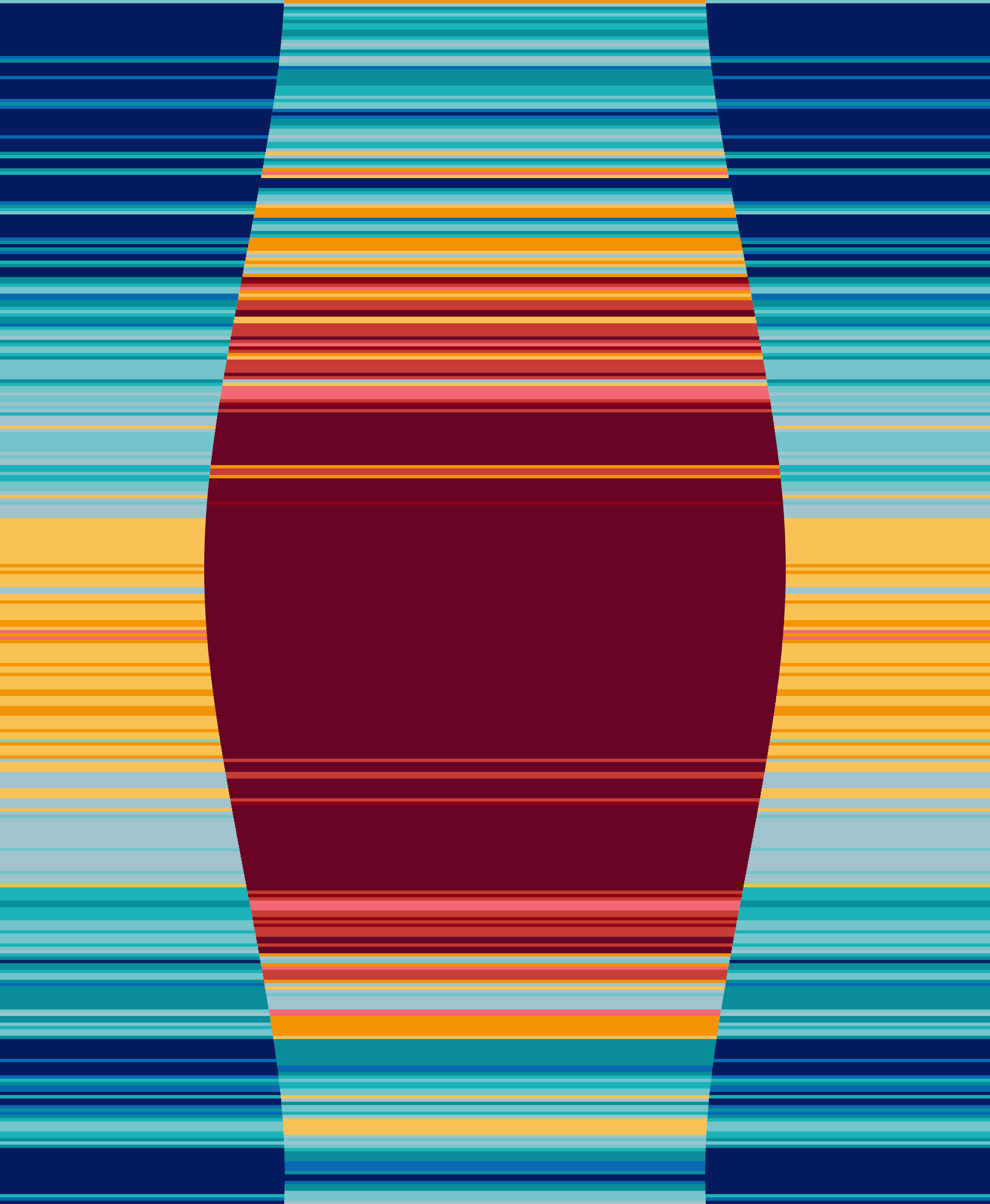 Daylight Rows Temperature Blanket